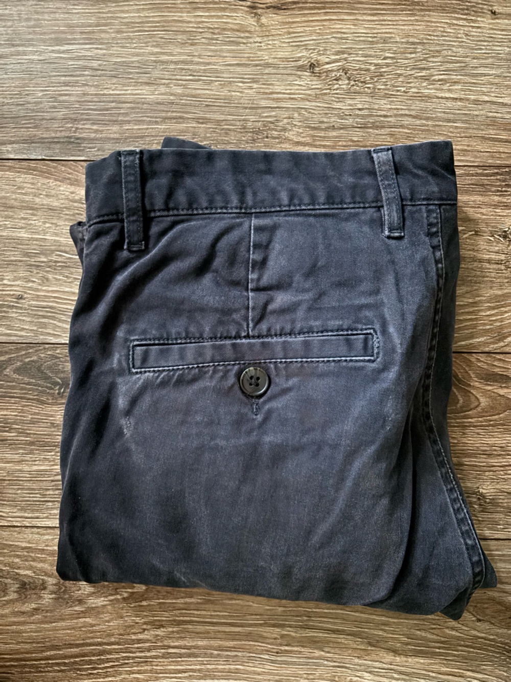 H&M Men's Skinny Fit Stretch Navy Chino Pants